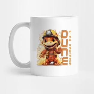 Inferno Guardian Firefighter Dragon T-Shirt Mug